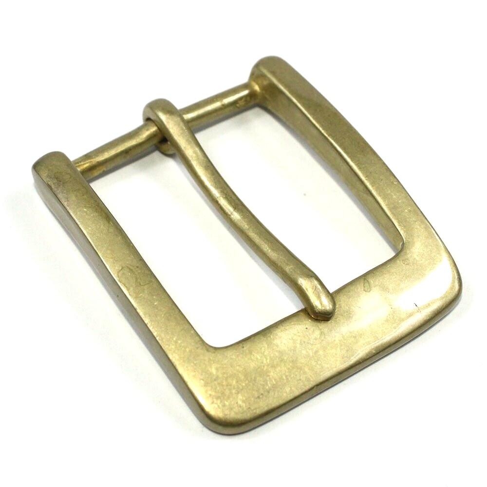 Fibbie per cintura in ottone massiccio fibbia per cintura con perno a lingua adatta per regali per cintura da 1,5 pollici foto 4