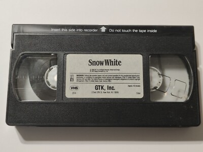 SNOW WHITE Classic Video Library VHS Tape 1987 Nippon Animation