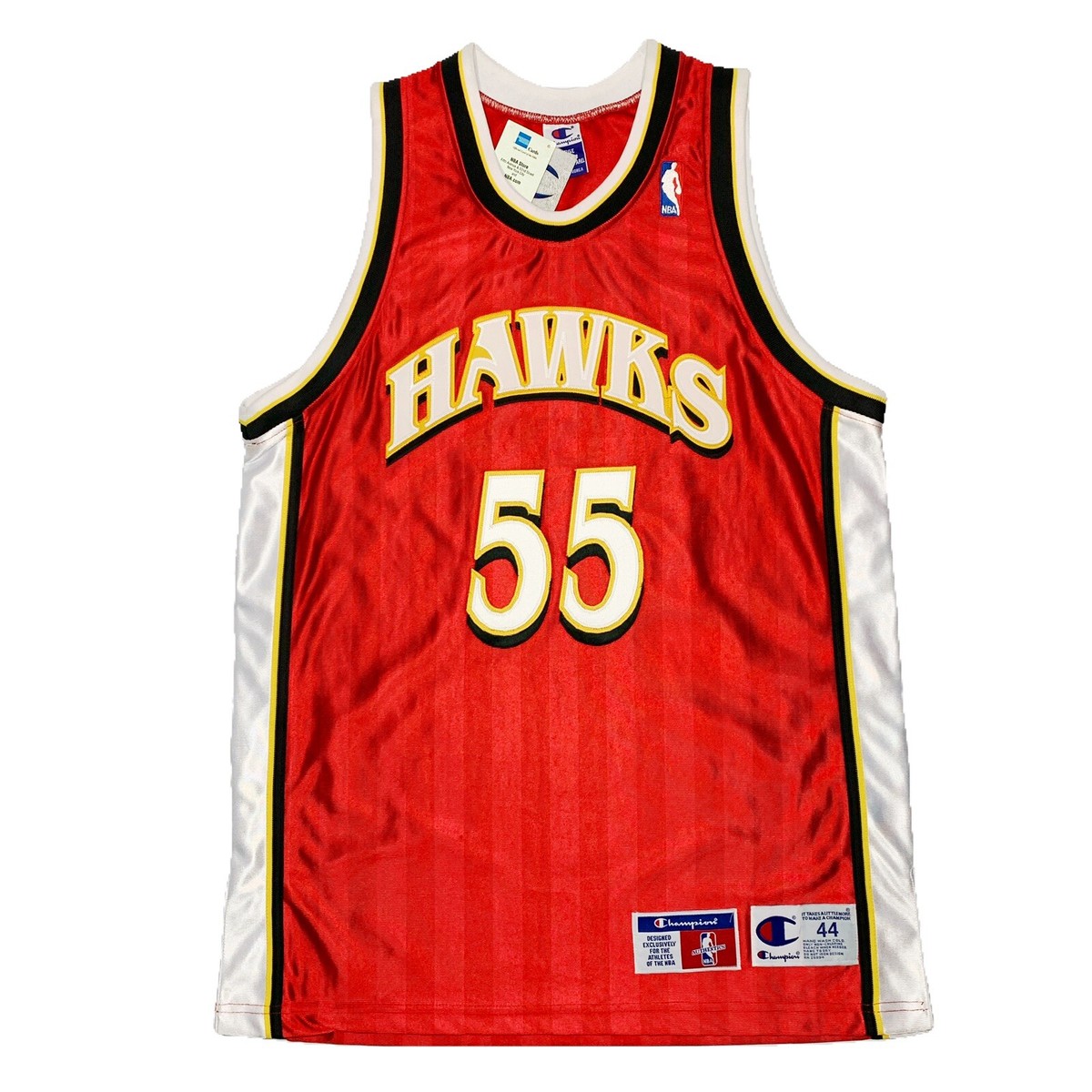 Vtg Rare NWT NBA Atlanta Hawks #55 Mutombo Authentic Champion 