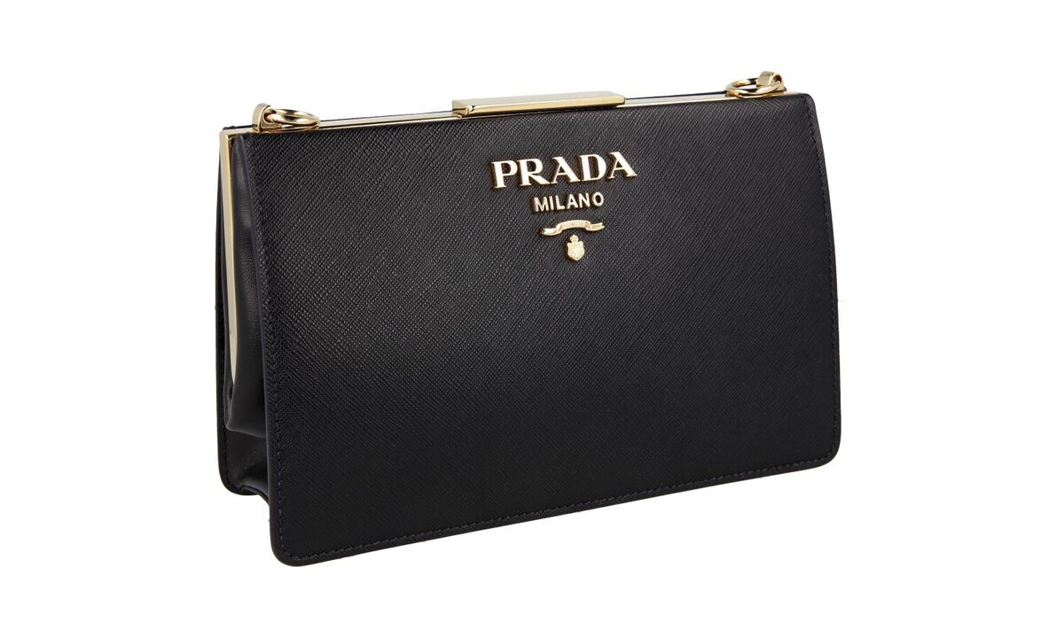 PRADA SAFFIANO LIGHT FRAME SHOULDER BAG HANDBAG 1BK065 BLACK PRADA SAFFIANO LIGHT FRAME SHOULDER BAG HANDBAG 1BK065 BLACK