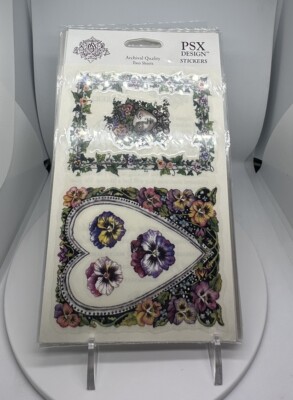 PSX Designs Stickers Pansy Frames Borders Packs Double Sheets Each Pack New