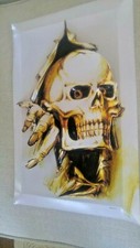 Plart / "I'm Back" original 3-D art by Angry Bob 11x17  #615 Skull Horror
