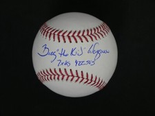 BILLY THE KID WAGNER SIGNED OMLB BASEBALL INSCRIBED 7X AS 422 SVS JSA WITNESSED