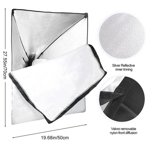 2X150W Photography Lighting Softbox Continuous Soft Box Light Stand Studio Kit - Picture 5 of 12