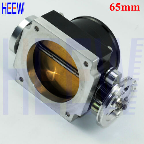 Universal Throttle Body 65MM 2.5" High Flow Aluminum Intake Manifold BLACK 1KIT - Bild 2 von 4