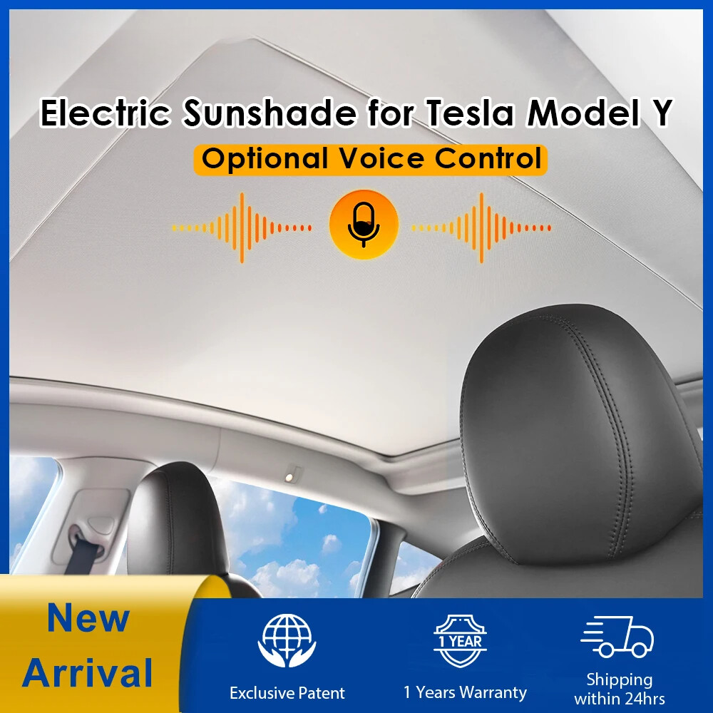 Tesla Model Y Retractable Roof Sun Visor for Enhanced Comfort and Style