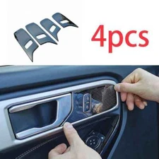 2020-2023 Black Steel For Ford Explorer Inner Door Handle Speaker Sound Cover