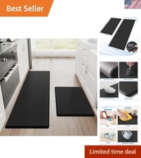 Waterproof Stain-Resistant Kitchen Mats, Set of 2, Non-Slip Safety 17.3"x30"+47"