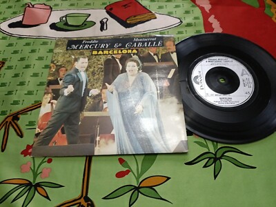 Freddie Mercury Montserrat Caballe Barcelona POSP887 VG+/VG+ Queen BoxU