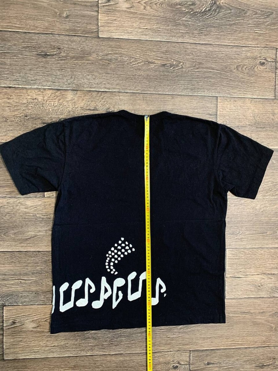 00s BLACK COMME des GARÇONS 短丈 Tシャツ y2k COMME des GARCONS BLACK Philip Pagowski Musical Note T-shirt