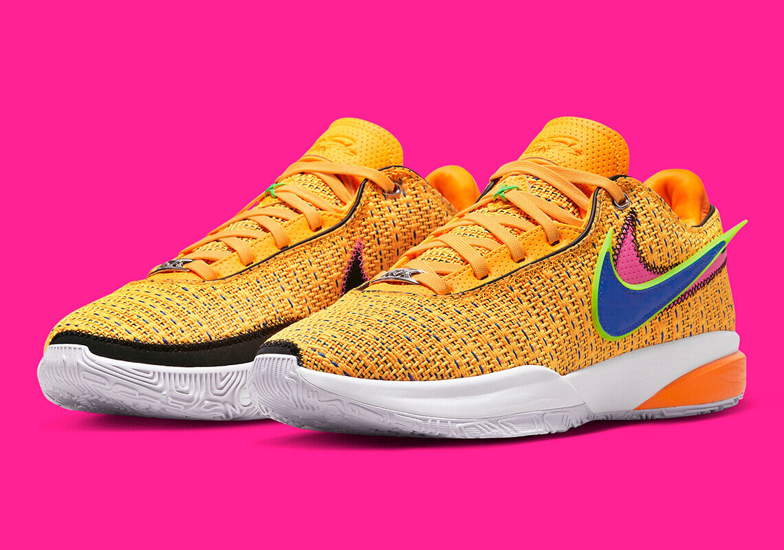 Nike LeBron James 20 XX James Gang Laser Orange Racer Blue DJ5423-801 Men's Nike LeBron James 20 XX James Gang Laser Orange Racer Blue DJ5423-801 Men's