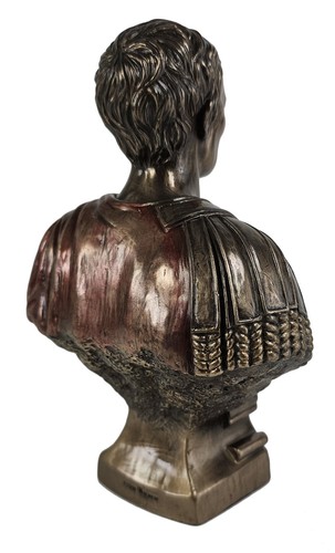 Estatua del emperador dictador romano dictador emperador dictador romano de 7 1" acabado bronce - Imagen 3 de 3