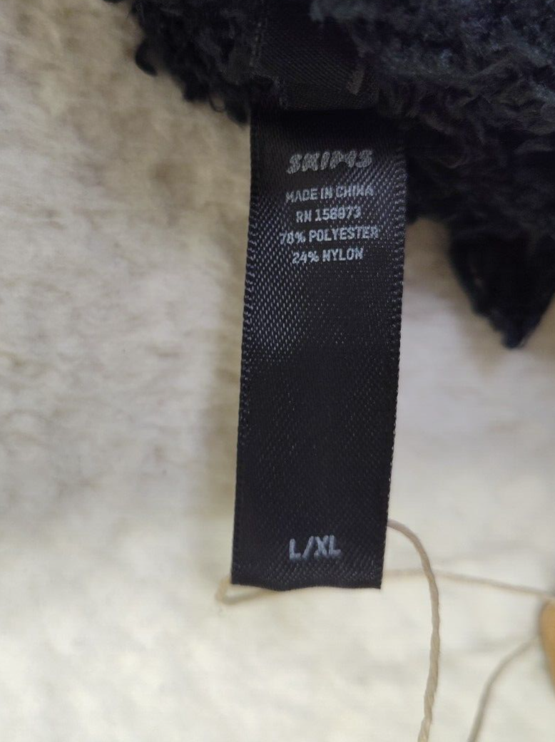 Skims Women Pants Large Black Nylon Blend Pull On Knit Straight