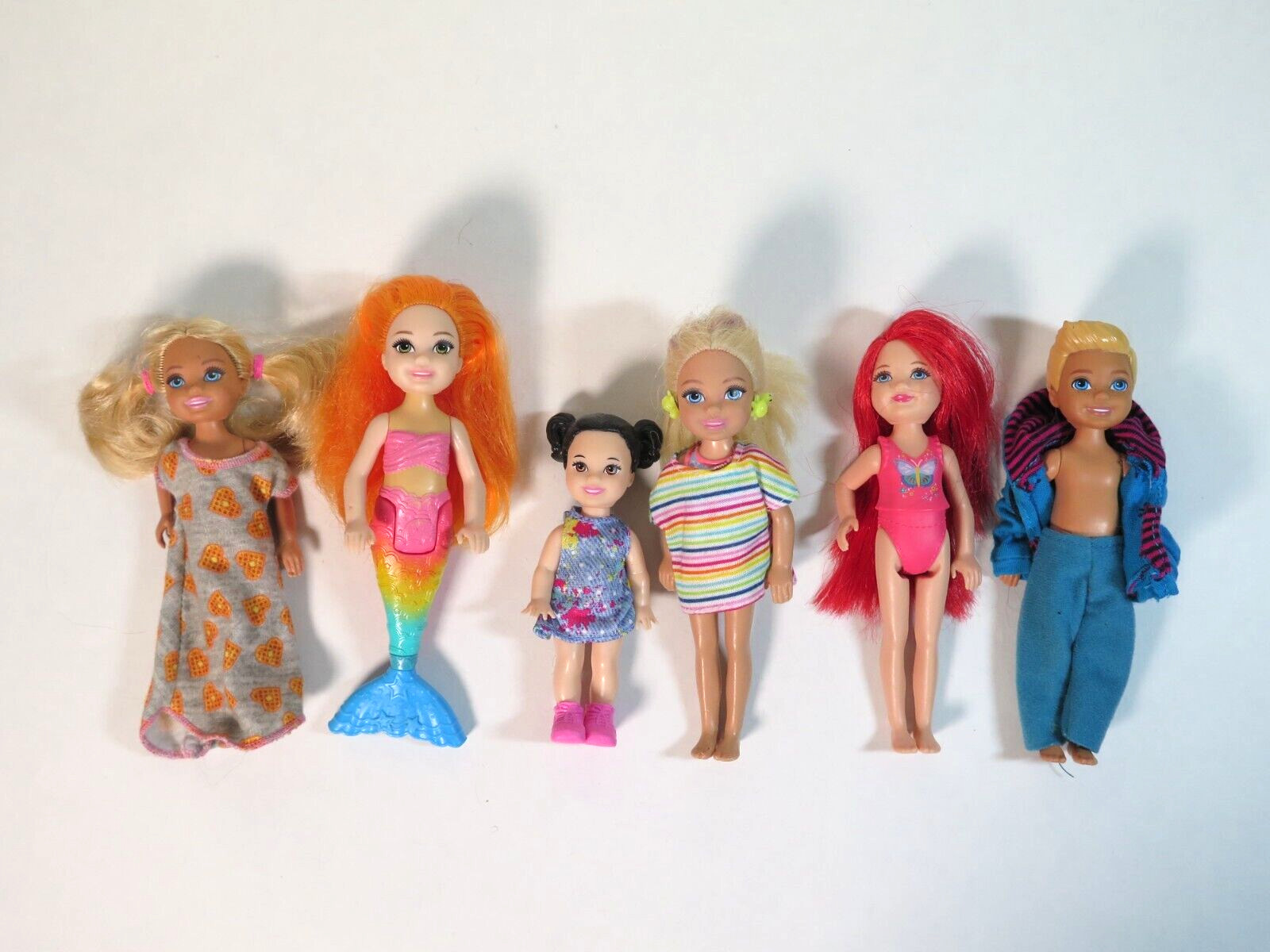 2000's Modern Barbie Lot With Clothes Kids Chelsea Boy Girls Mermaid