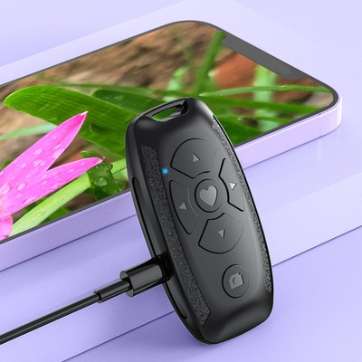 BT Remote Control Page Turner Wireless Hands Free Shutter USB Rechargeable F Kit