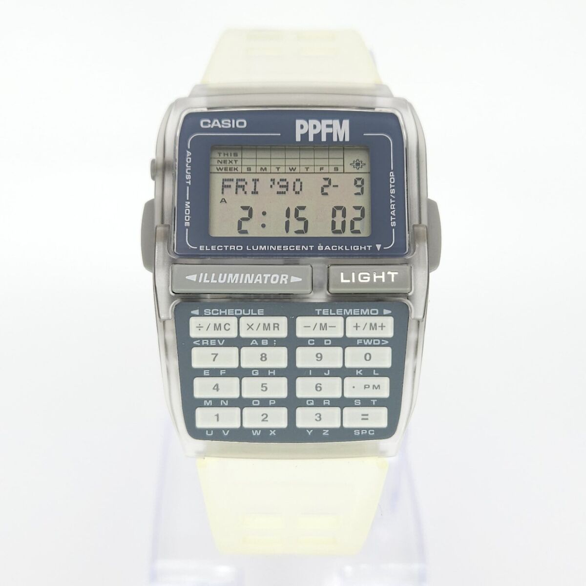 NOS CASIO DBC-63 PPFM LIMITED EDTN TRANSPARENT CALCULATOR NOS CASIO DBC-63 PPFM LIMITED EDTN TRANSPARENT CALCULATOR