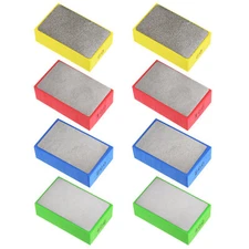 8pcs Diamond Polishing Pad 2 Set 60# 100# 200# 400# Grits Sanding Blocks