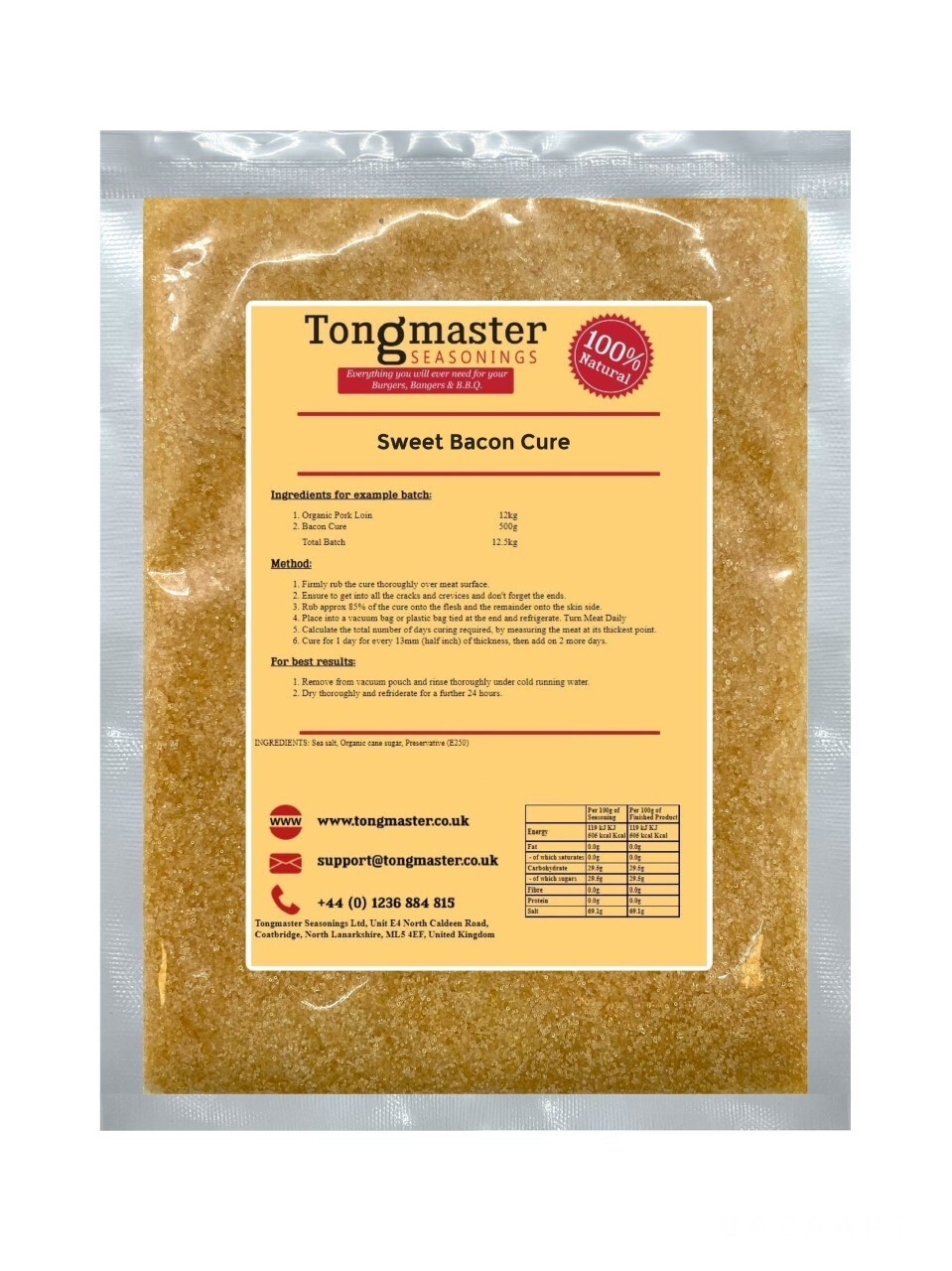 Sweet Bacon Cure - Dry Curing Mix - 500g
