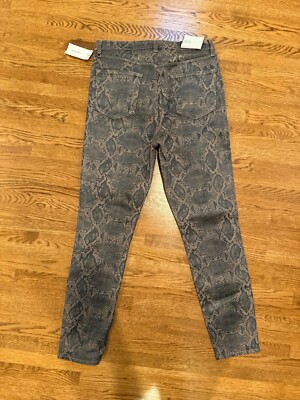 J Brand Lillie Coated Boa Jeans Size 30