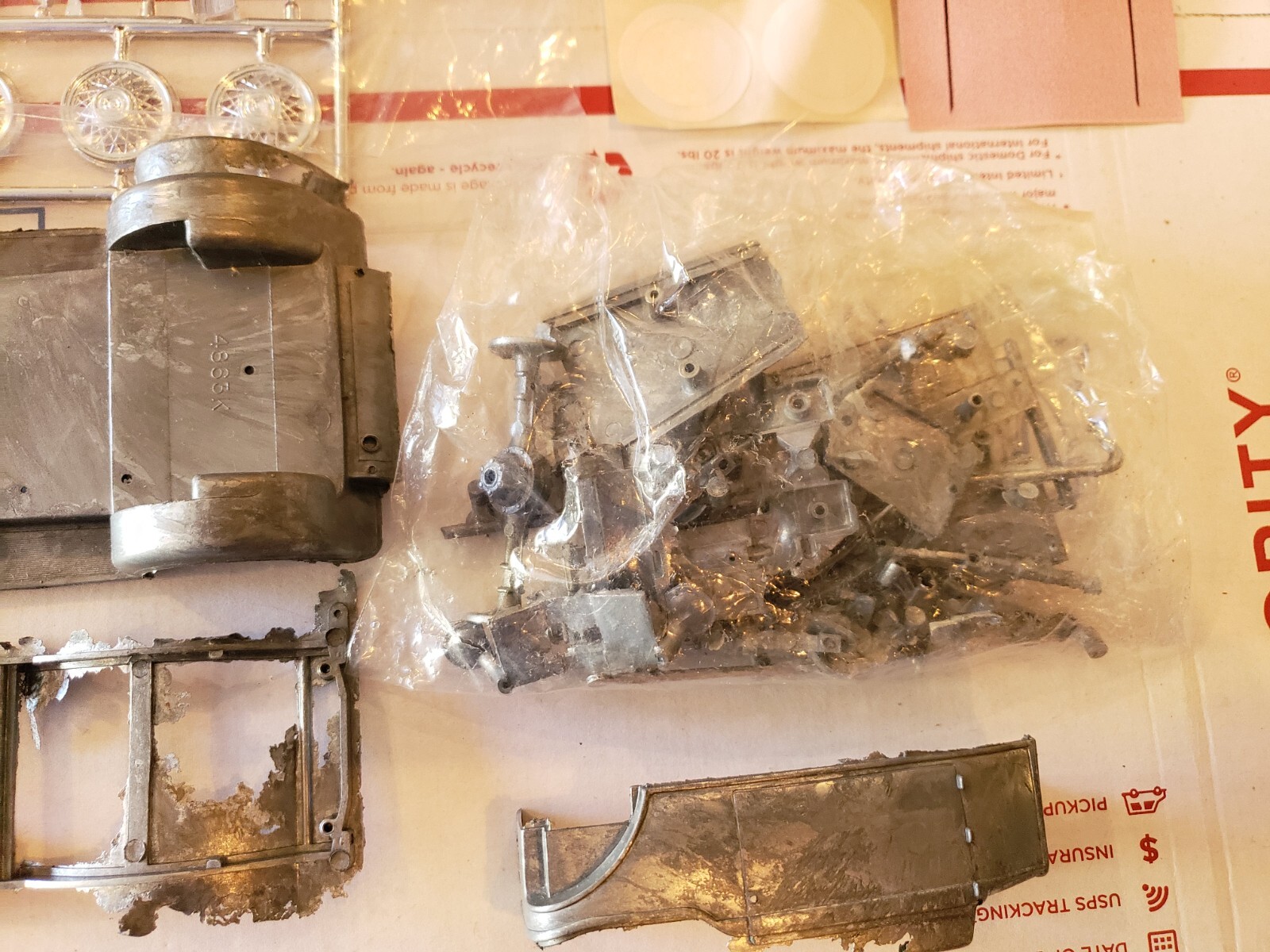 1930 Packard Dietrich Original Unbuilt Hubley Gabriel Metal Model Car