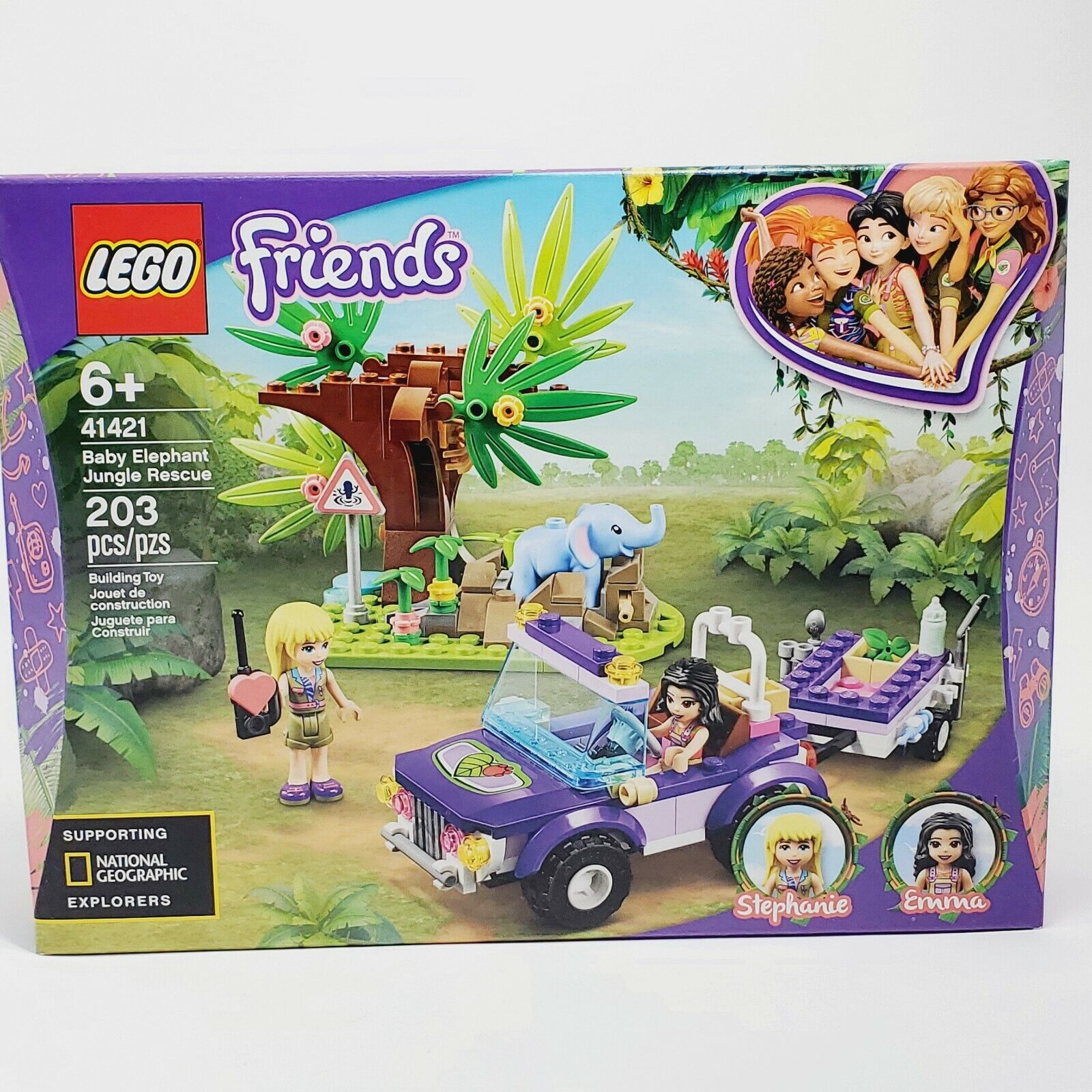 LEGO Friends Baby Elephant Jungle Rescue 41421 203 pcs New Sealed 2020 