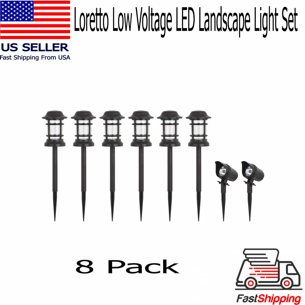 Low Voltage Bronze Outdoor Led Light Kit 8 Pack Shelly Lighting