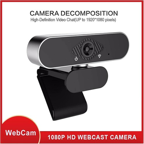 Castries 1080P Webcam with Microphone, HD PC Webcam Laptop Plug and Play USB Web - Afbeelding 3 van 7