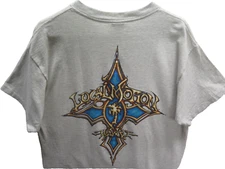 Vtg Local Motion Surf Hawaii Men's L Large T Shirt 2 Sided Cross USA Made Koala