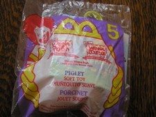 1999 McDonald's Happy Meal Toy Disney WINNIE POOH PIGLET Soft Toy 5 NIP 