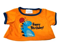 Build a Bear Birthday T Shirt, Dinosaur Graphic Tee, Happy Birthday 127713