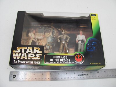 Vintage 90s Star Wars Power of the Force Purchase Droids Figure Skywalker C-3P0