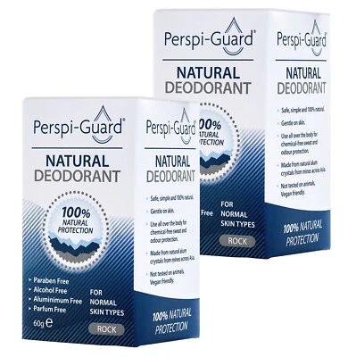 Perspi-Guard® Natural Deodorant Stick 60g TWIN PACK