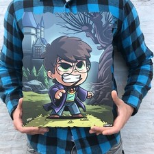 3D Wall Art Decor in Wood Harry Potter Size 14" x 11"