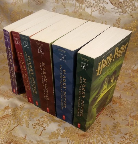 HARRY POTTER Paperback Book Set 1-6 J.K Rowling Nice Set 1 2 3 4 5 6 - Picture 2 of 10