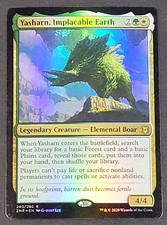 MTG Card 1x Yasharn Implacable Earth Zendikar Rising NM Foil Magic The Gathering
