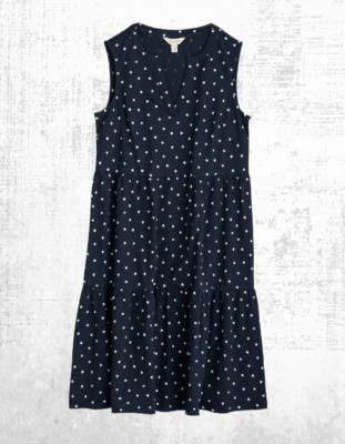 Damen Seasalt ärmelloses Jersey Diva Kleid in kleinen Tupfen (Defekt)