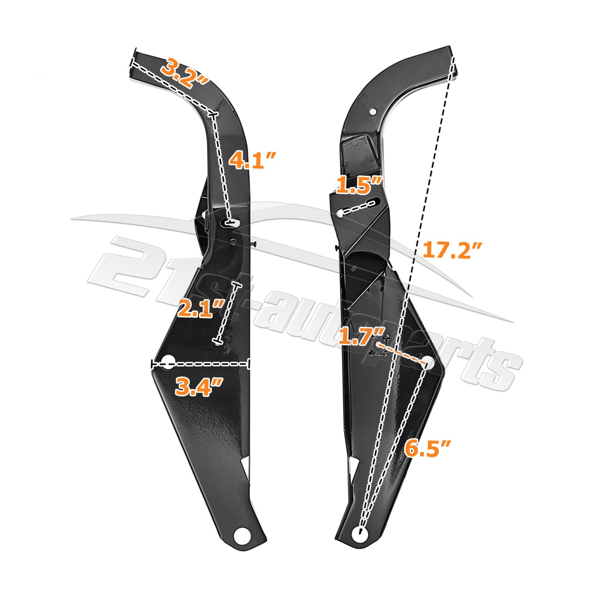 Batwing Fairing Support Brackets For Harley Touring Electra