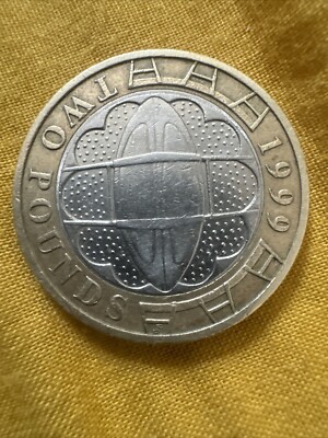 EXTREMELY RARE: £2 /Two Pound Coin, Rugby World Cup, 1999, GBP