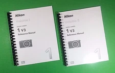 Owners Manual for Nikon 1 Coolpix V3 296 Pages W/Clear Covers