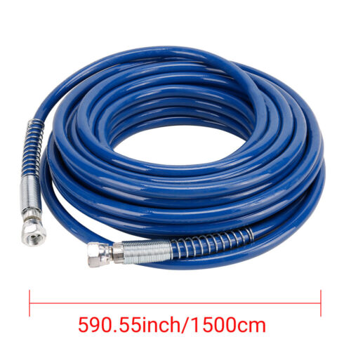 Airless Paint Spray Hose Sprayer Airless Gun Extension Tube 1/4'' 15m 5000PSI - Picture 2 of 12