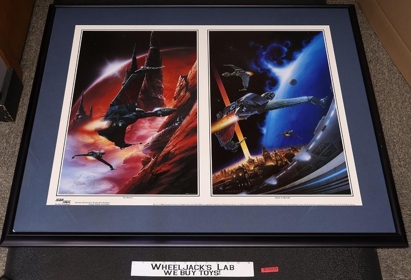 Klingon On Patrol & Home to Qu'nos AUTOGRAPHED Herman Zimmerman Poster 24x32