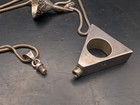 🔥 VINTAGE MEXICO TAXCO STERLING SILVER MODERNIST FLASK FUNNEL PENDANT NECKLACE — photo 7