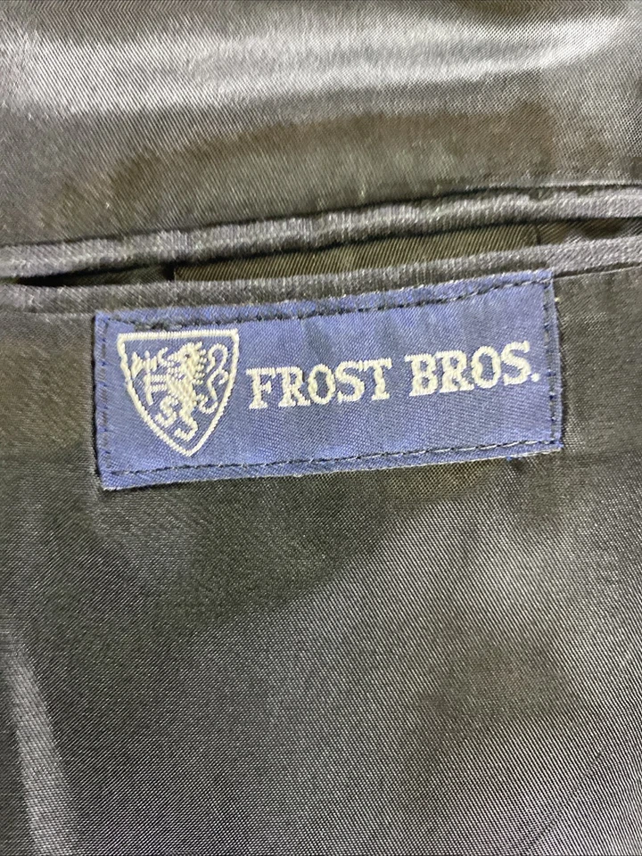 Jaqueta Burberrys Masculina 42 Terno Frost Bro Blazer Duplo Peito Cinza Lã Vintage - Imagem 4 de 4