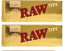 2x New Raw Ethereal  Filter Tips Tips 50 Count x 32PKS FREE USA SHIPPING!