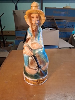 Vintage 1969 Cabin Still Hillbilly Porcelain Decanter Stitzel-Weller Distillery