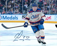 Curtis Lazar Signed 8x10 Photo Edmonton Oilers Autographed COA