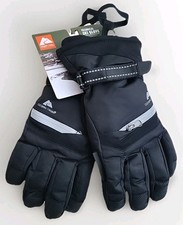 OZARK TRAIL BOYS SKI SNOW WINTER GLOVE size LARGE/XL BLACK 1 pair ZIP POCKET