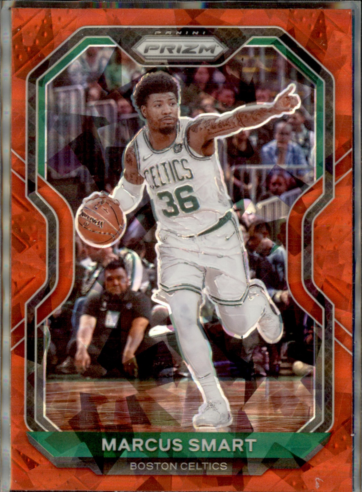2020-21 Panini Prizm #97 Marcus Smart Red Ice Prizms 4 3 A