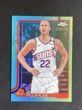 Mason Plumlee 2025-26 Topps Chrome Aqua Refractor Base /199 #106