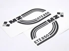 MZ ETZ 250 sticker on transfer film decor GDR motorcycle gasoline resistant 4 pieces